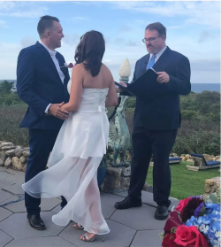 The first wedding I officiated. Mike and Marina on Block Island.