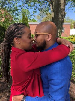 Zipporah and Peter, first kiss